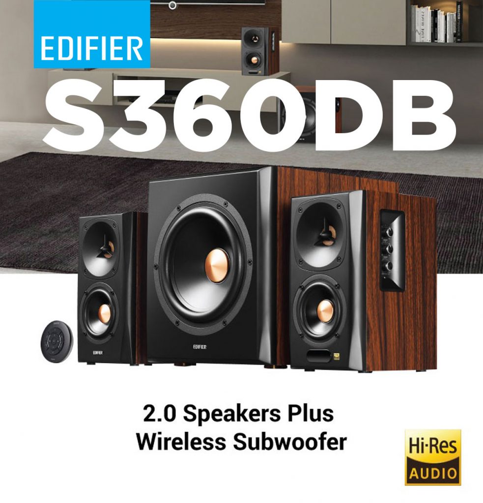 Edifier S360DB 2.1 Hi-Res Speaker System | Edifier Malaysia