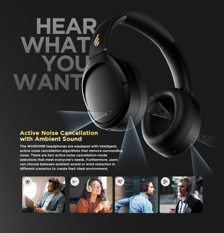 Edifier Wh950nb Anc Bluetooth Headphones Edifier Malaysia